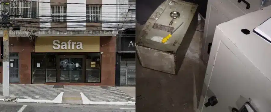 Tentativa de roubo a agência bancária termina com dois presos em flagrante no centro de São Paulo