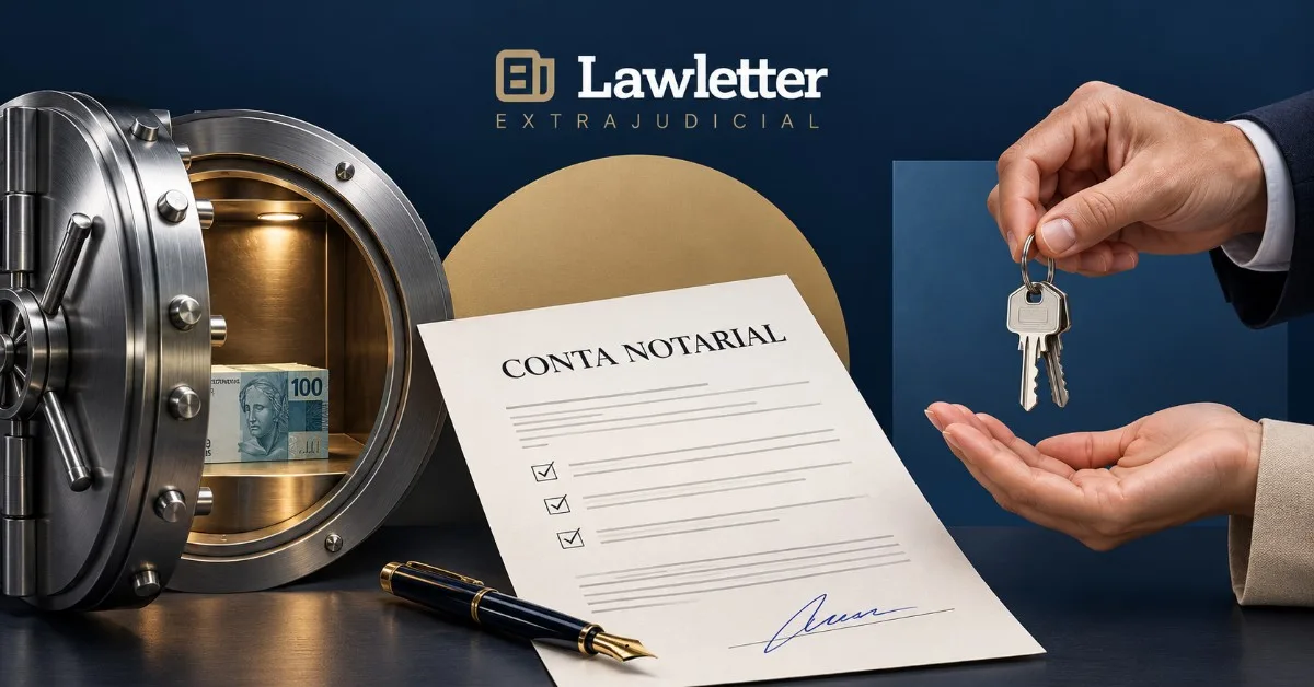 Conta notarial: o dinheiro só muda de mãos quando o combinado acontece