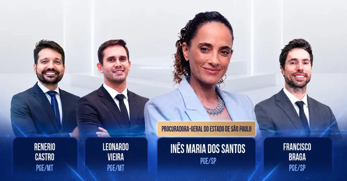Procuradora-geral de São Paulo e três procuradores do Estado explicam a carreira e o caminho até a PGE em aula gratuita