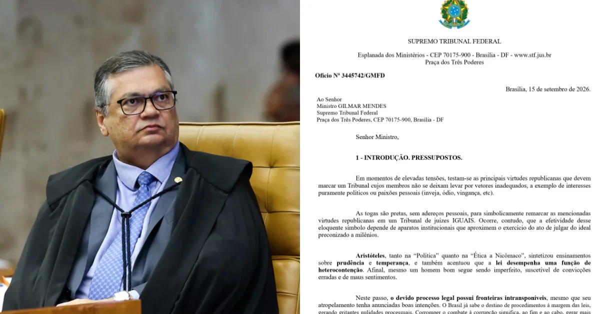 Dino pede providências a Gilmar Mendes contra decisões de Fachin e aponta “avocação” irregular de processos no STF