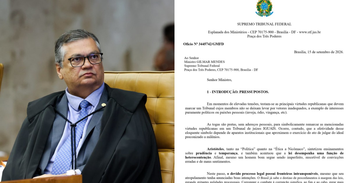 Dino pede providências a Gilmar Mendes contra decisões de Fachin e aponta “avocação” irregular de processos no STF