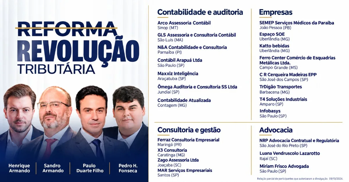 Conheça as empresas e escritórios que investiram em conhecimento na Revolução Tributária