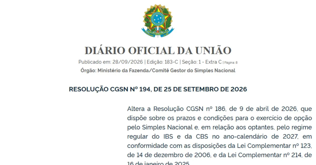CGSN prorroga prazo para opção pelo Simples Nacional e atualiza regras de recolhimento