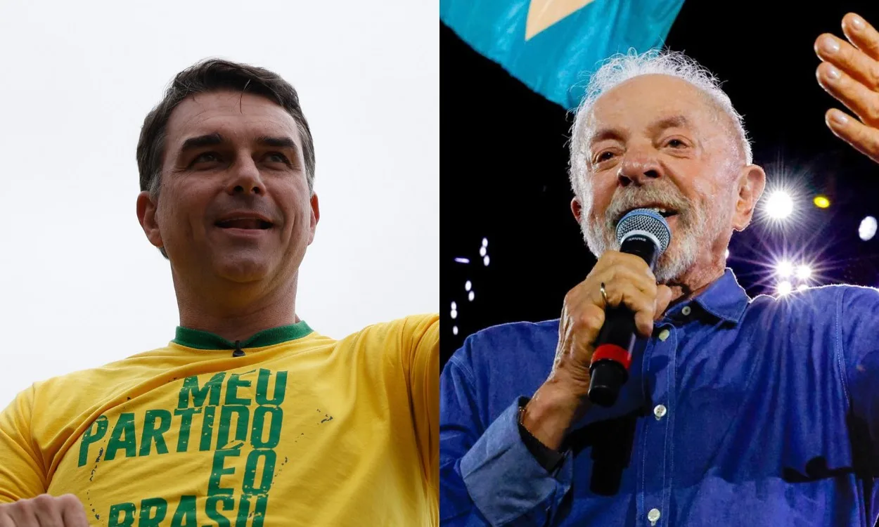 MP Eleitoral pede multa a Luiz Inácio Lula da Silva e Flávio Bolsonaro