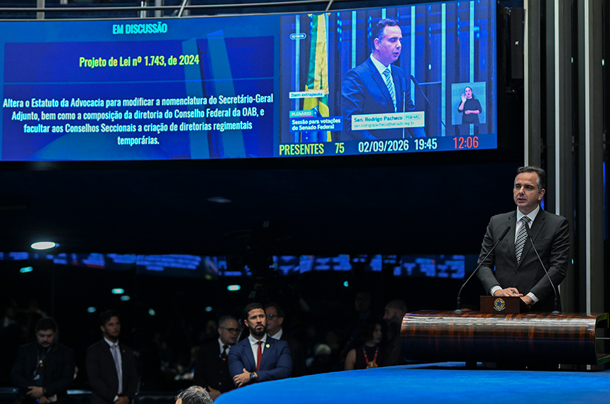 Senado aprova reforma na estrutura administrativa da Ordem dos Advogados do Brasil