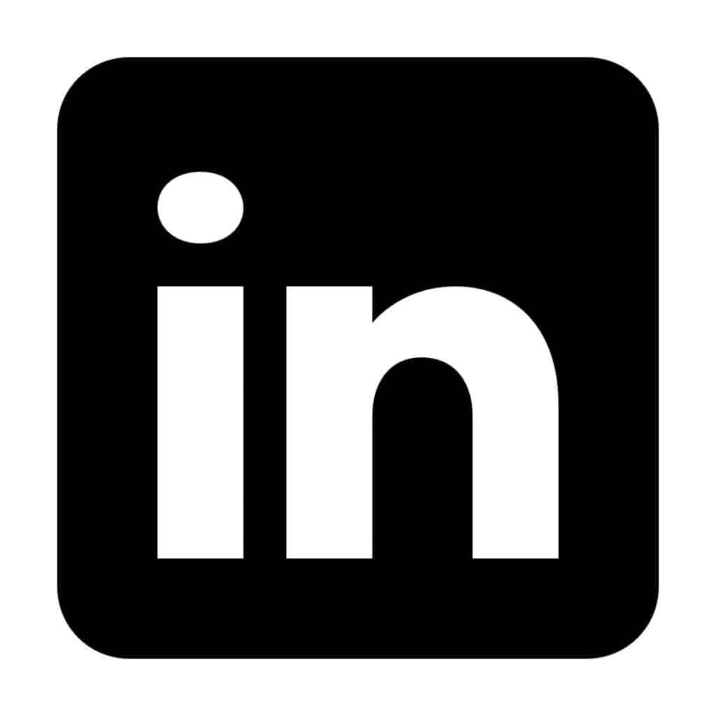LinkedIn icon in iOS 17 Filled style